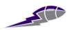 Purple Gray Football Lightning Big Image